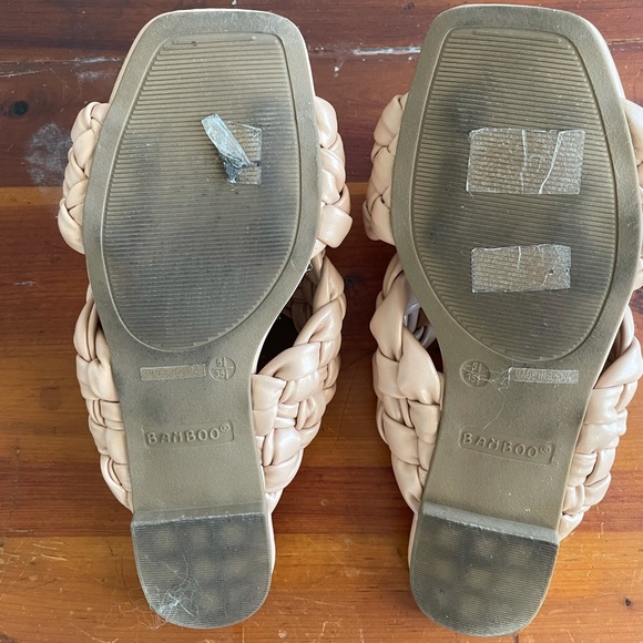 Tan Braided Slides - Picture 3 of 5